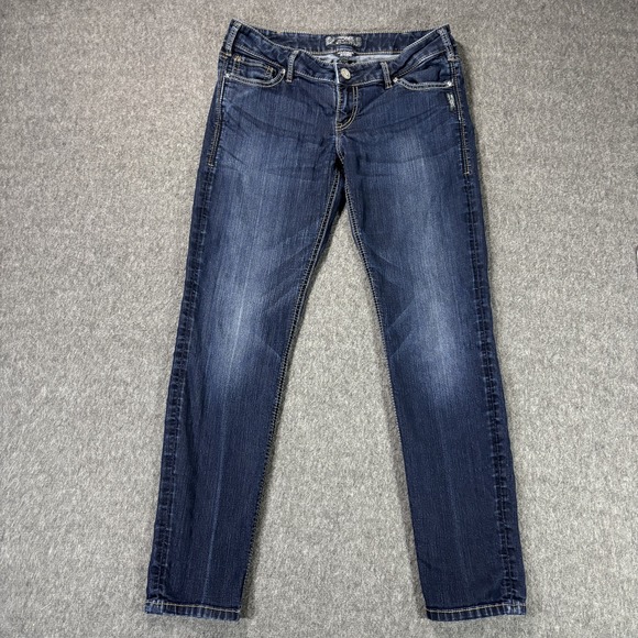 Silver Jeans Co November Jegging Womens 31 Skinny Stretch‎ Denim Mid Rise Jeans - Picture 1 of 6